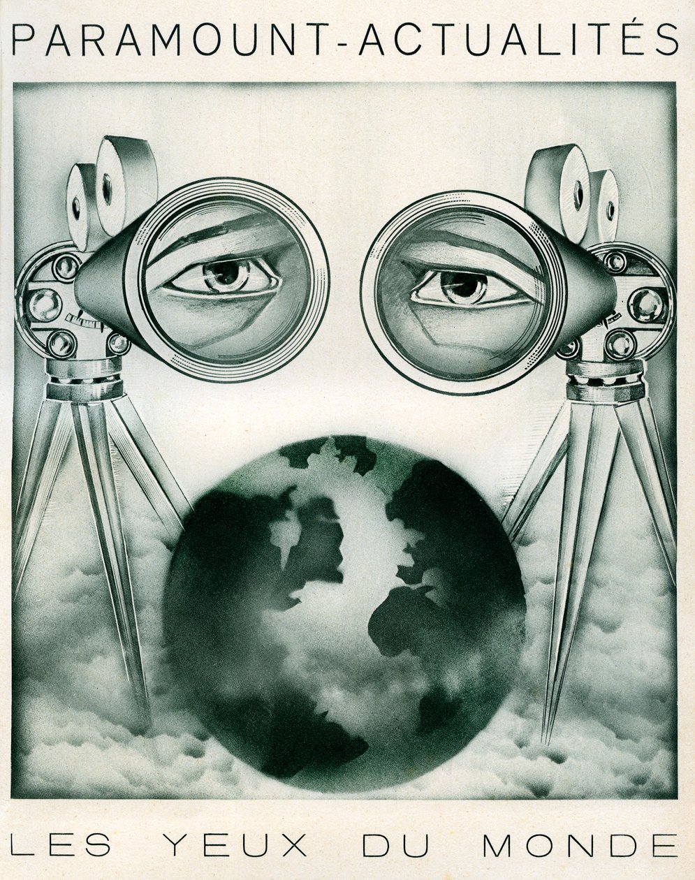 Werbung für Paramount-News: Kameras sind „die Augen der Welt“ von Unbekannter Künstler
