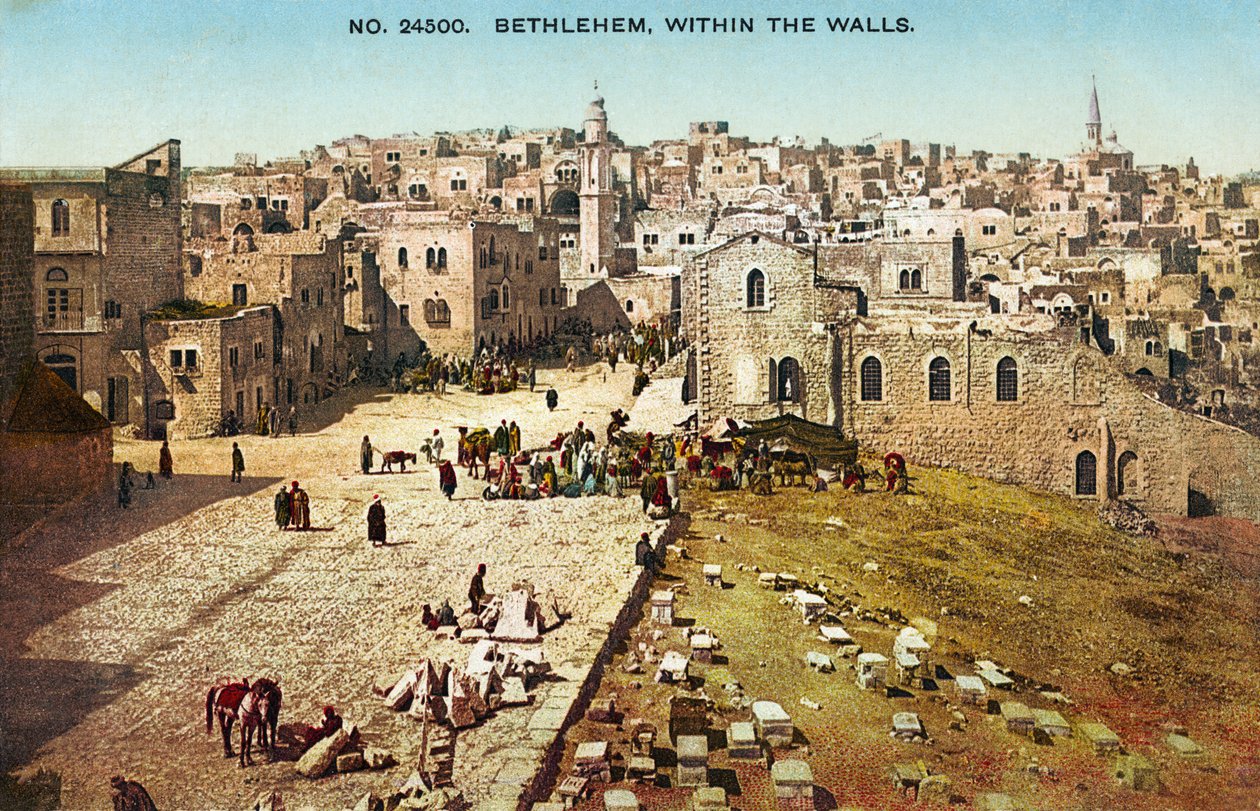 Bethlehem, frühe 1900er Jahre (Postkarte) von Unbekannter Künstler