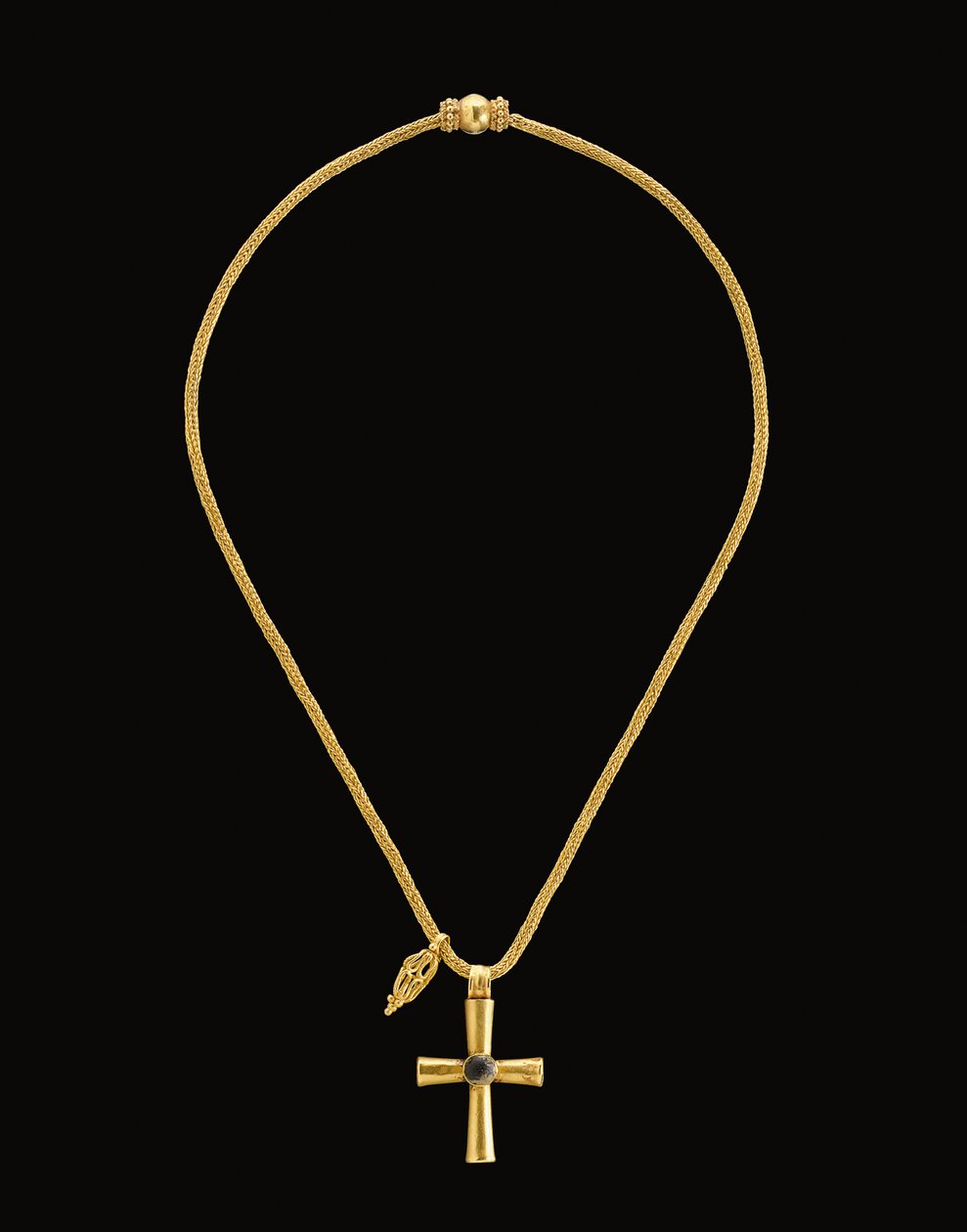 Byzantinisches Gold- und Glaskreuz, ca. 5.-7. Jahrhundert von Unbekannt