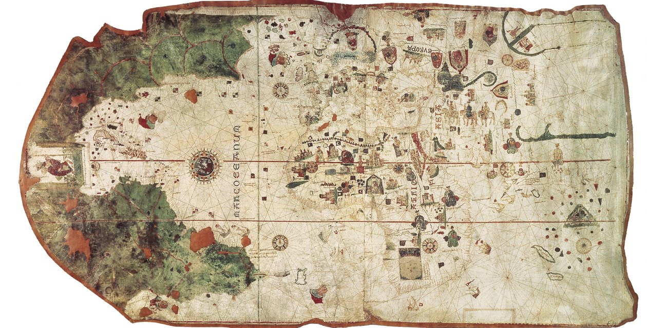 COSA, Juan de la (1460-1510). Kartograph. Karte von Juan de la Cosa (1500). SPANIEN. MADRID (AUTONOME GEMEINSCHAFT). Madrid. Marinemuseum von Unbekannter Künstler