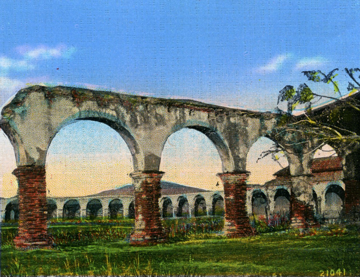 Kalifornien: Bögen der Mission San Juan Capistrano von Unbekannter Künstler