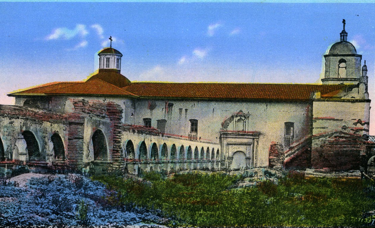 Kalifornien: Bögen der San Luis Rey Mission von Unbekannter Künstler