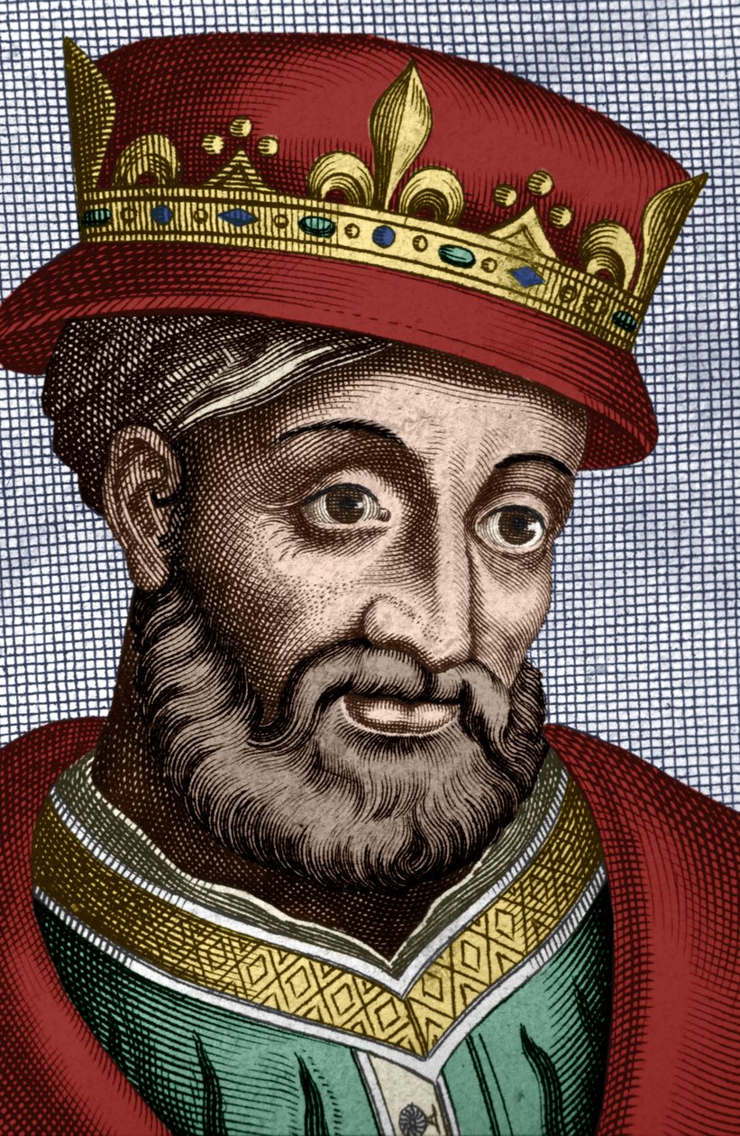 Caribert I. (521-567), König von Paris 561-567, Sohn von Chlothar I. von Unbekannter Künstler