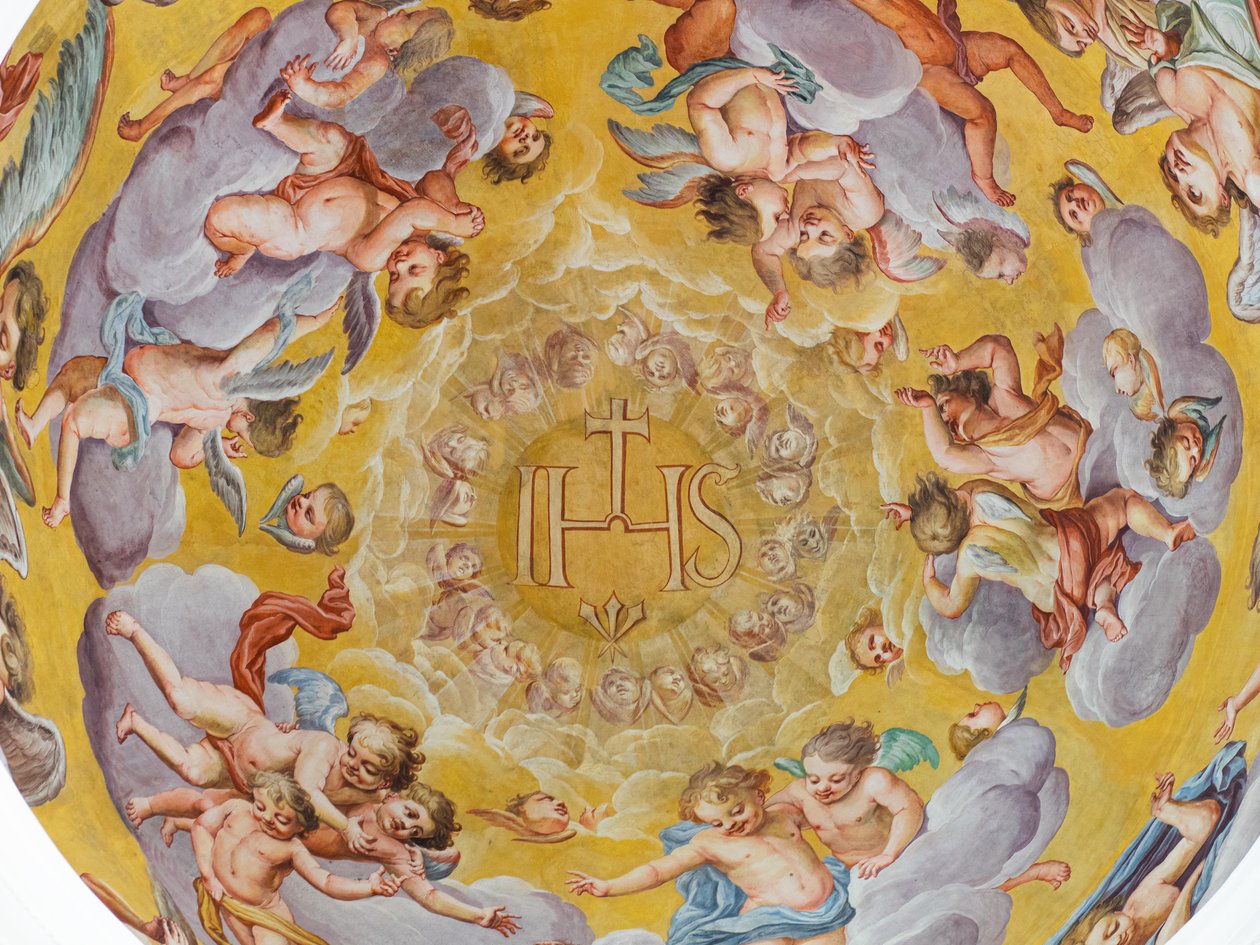 Deckenfresko, Mausoleum der Habsburger, Graz, Steiermark, Österreich, Europa (Foto) von Unbekannter Künstler