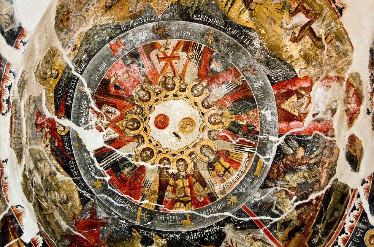 Decke der St. Marienkirche, Leusa, Albanien (Foto) von Unbekannt