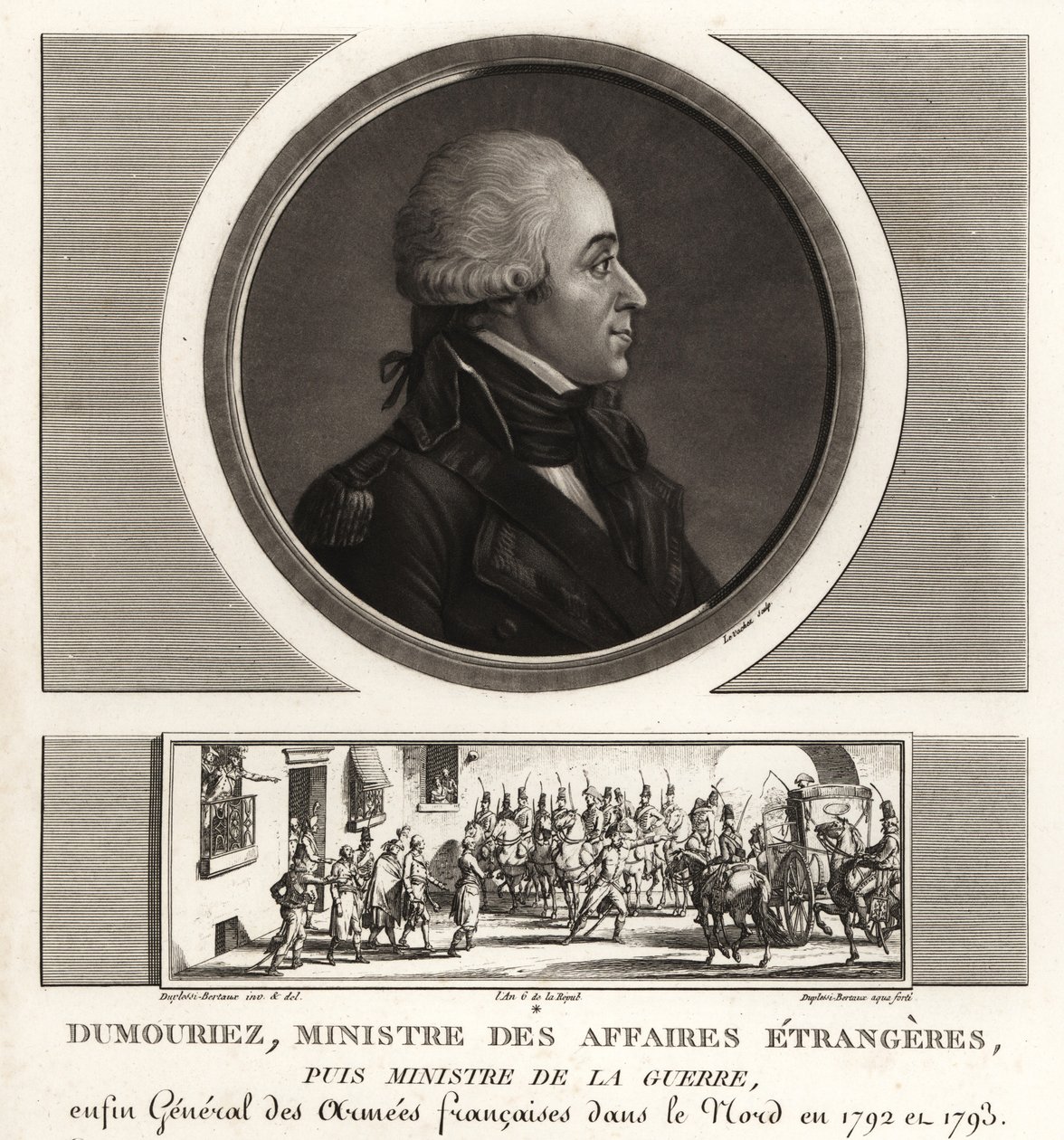 Charles-Francois du Perier Dumouriez, französischer General während der Französischen Revolutionskriege von Unbekannt