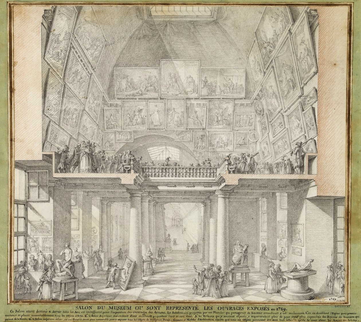 Charles de Wailly - Salon de Paris, 1789 von Unbekannter Künstler
