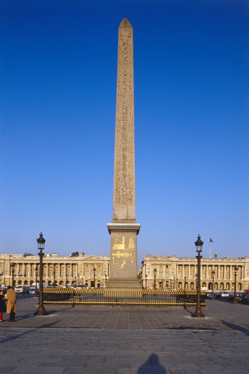Obelisk von Luxor am Place de la Concorde, Paris von Unbekannt