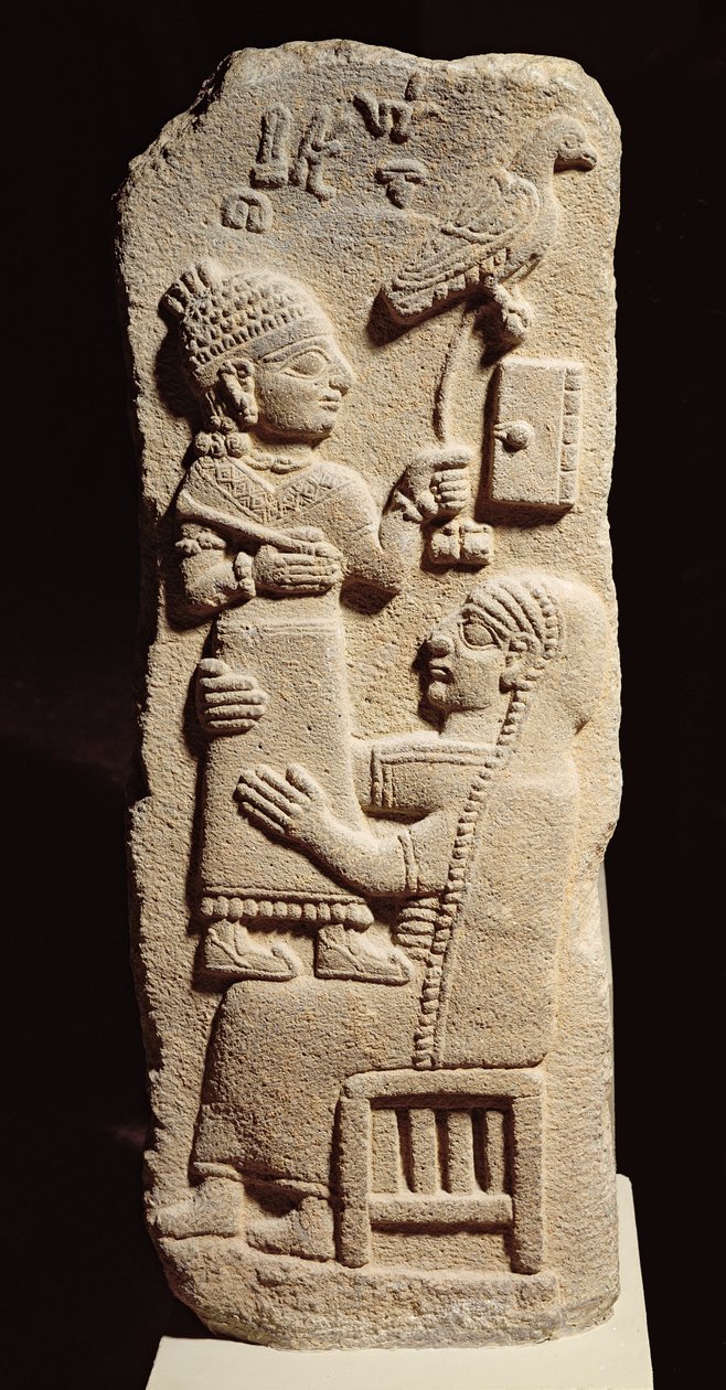 Grabstele des Schreibers Tarhunpijas, Neo-Hethitische Periode, ca. 800-700 v. Chr. von Unbekannt