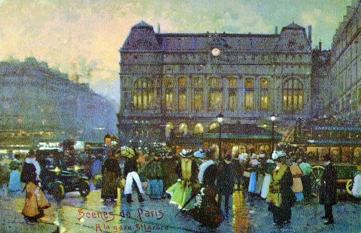 Gare St Lazare, Paris, ca. 1900 von Unbekannter Künstler