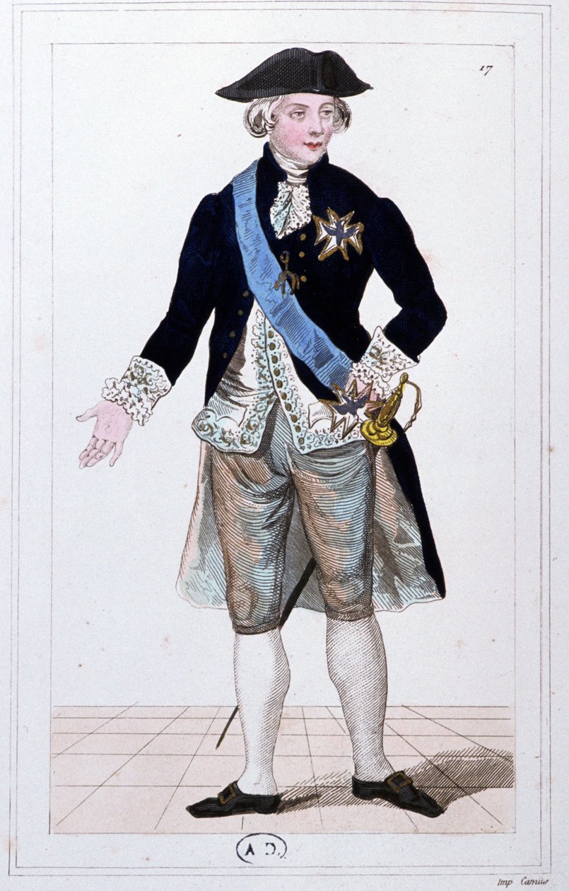 General Lafayette, Kommandant der Nationalgarde, ca. 1810 (Gravur) von Unbekannter Künstler