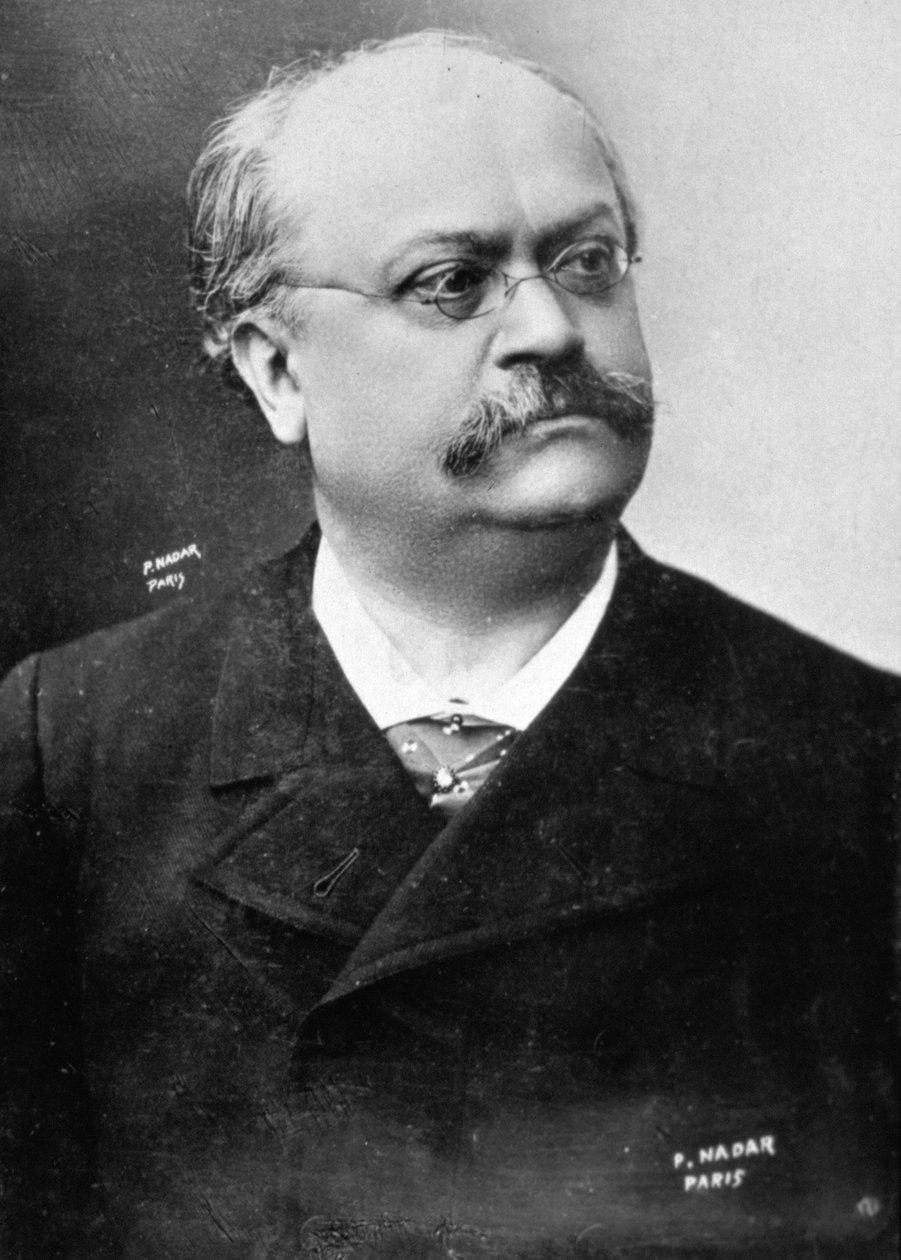 Halbporträt des französischen Operettenkomponisten Alexandre Charles Lecocq von Unbekannter Künstler