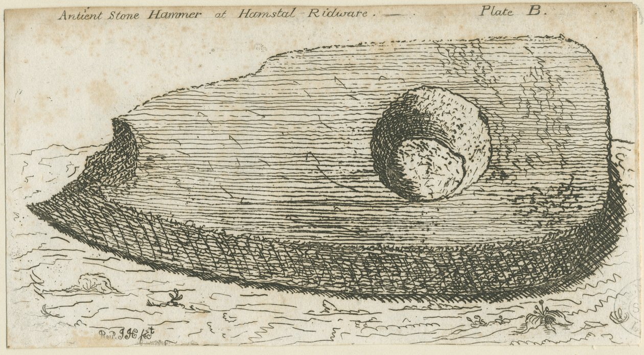 Hamstall Ridware - Archäologischer Fund: Radierung, nd [?18. Jahrhundert] von Unbekannt
