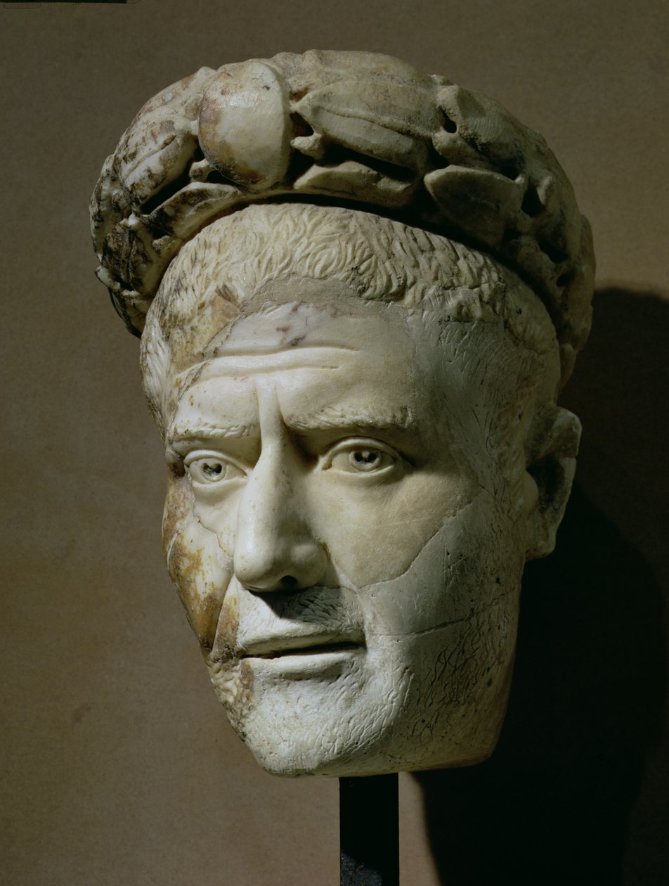 Kopf von Philippus Arabs, Römischer Kaiser (244-249) von Unbekannt