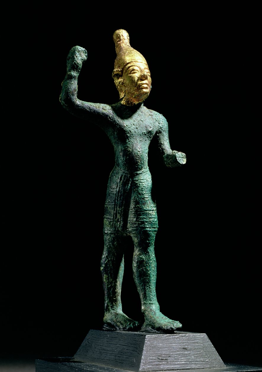 Idol des Sturmgottes Baal, aus Syrien, Bronzezeit (ca. 1350-1250 v. Chr.) von Unbekannt