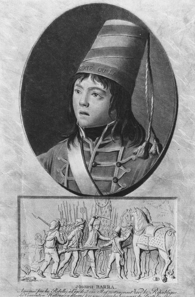 Joseph Bara oder Barra (1779 - 1793), französischer Soldat von Unbekannt