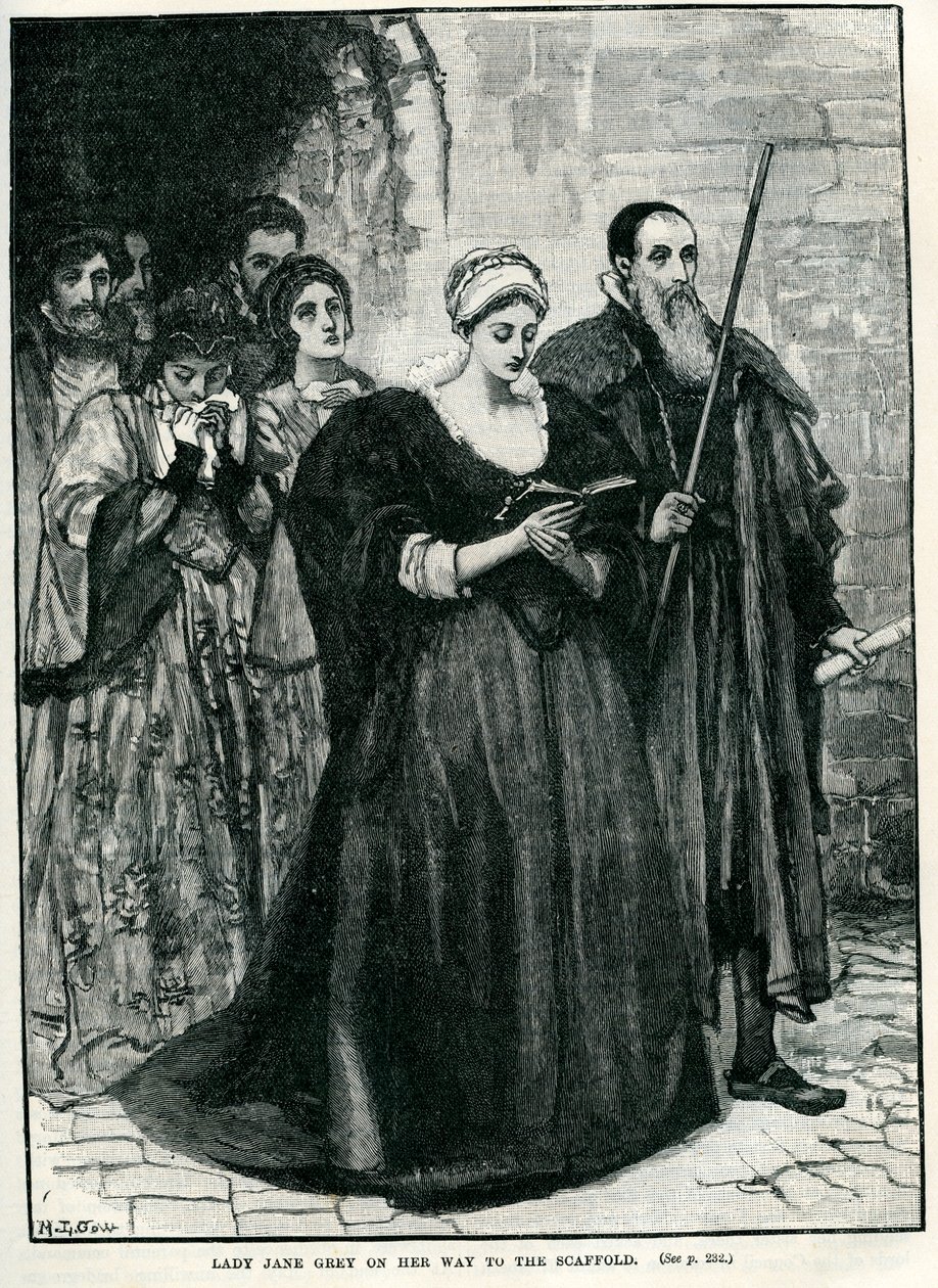 Lady Jane Grey auf dem Weg zu ihrer Hinrichtung von Unbekannter Künstler