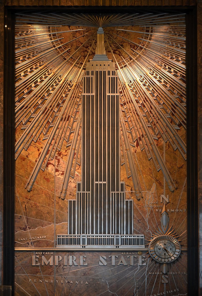 Nummernschild des Empire State Building, New York City, USA (Foto) von Unbekannt