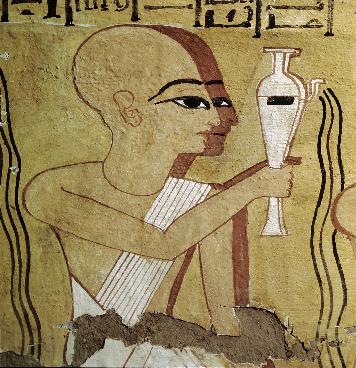 Luxor Theben: Deir el Medineh, Nekropole der Handwerker. Priester bei der Reinigung. Grab der 19. Dynastie von Leopold Blonder