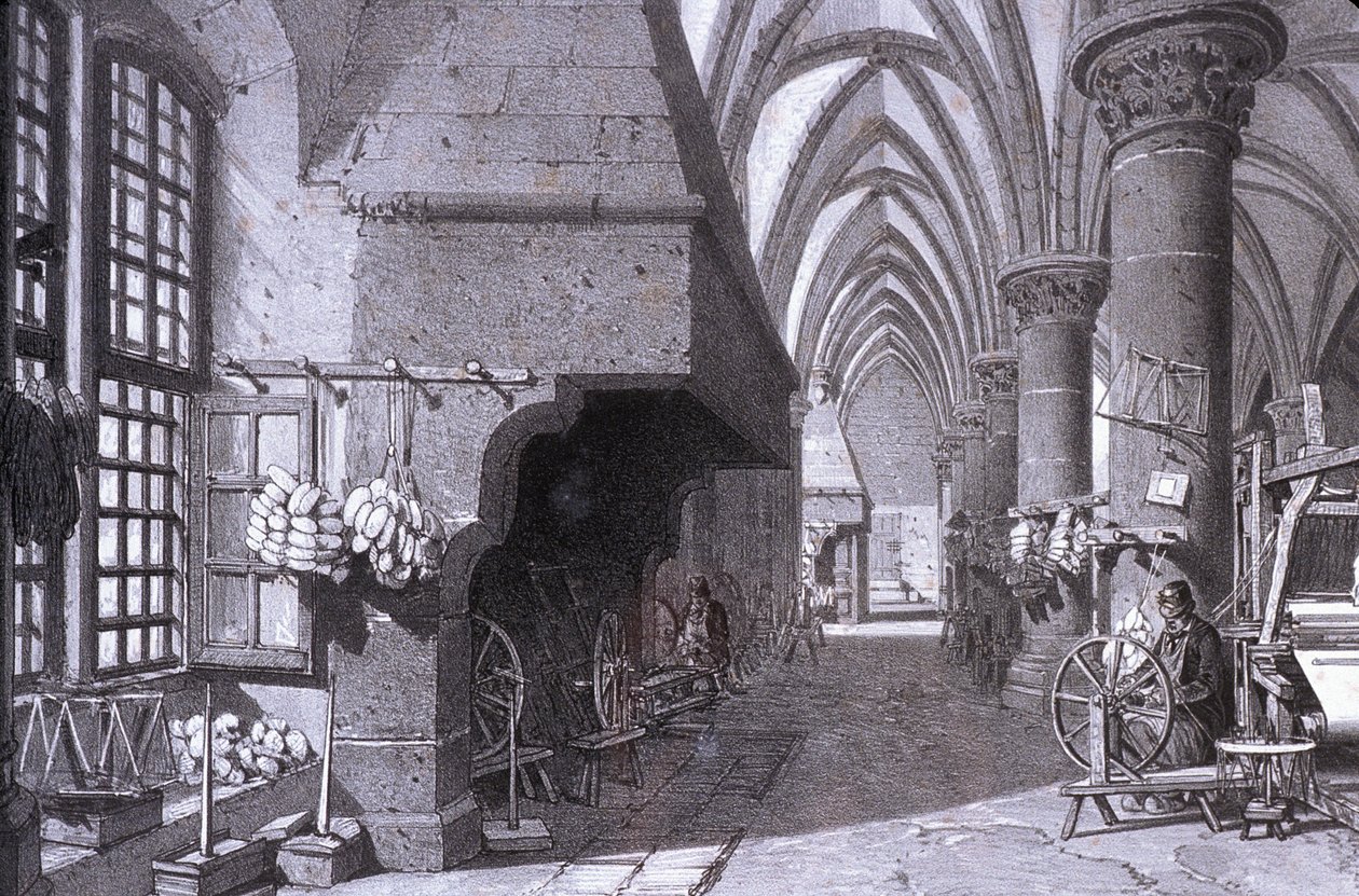 Manche Nr. 016, Museum von Avranches, „Der Rittersaal“ des Mont St Michel von Unbekannt