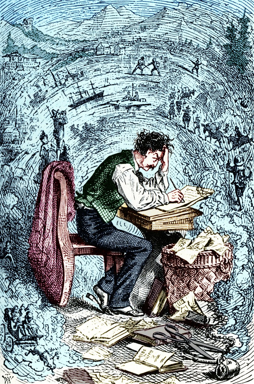 Mark Twain schreibt 