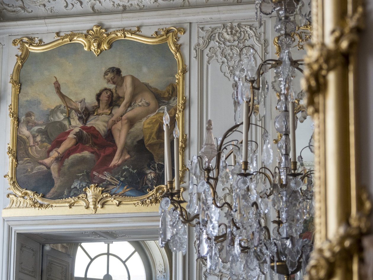 Mars und Venus. Gemälde von Carle Van Loo (1705-1765). Chambre du Prince, Hotel de Soubise, Paris von Unbekannt