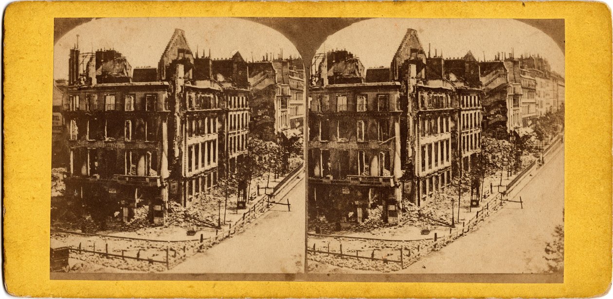 Gemeinde von Paris (1871): Ansicht von Paris in Trümmern von Unbekannt