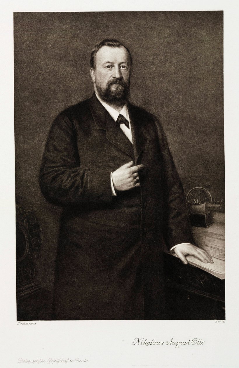 Nikolaus August Otto, deutscher Ingenieur, ca. 1870er von Unbekannt