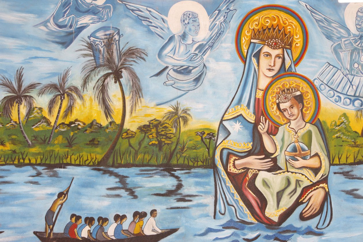 Fresko Unserer Lieben Frau von Togo, Togoville, Togo von Unbekannt