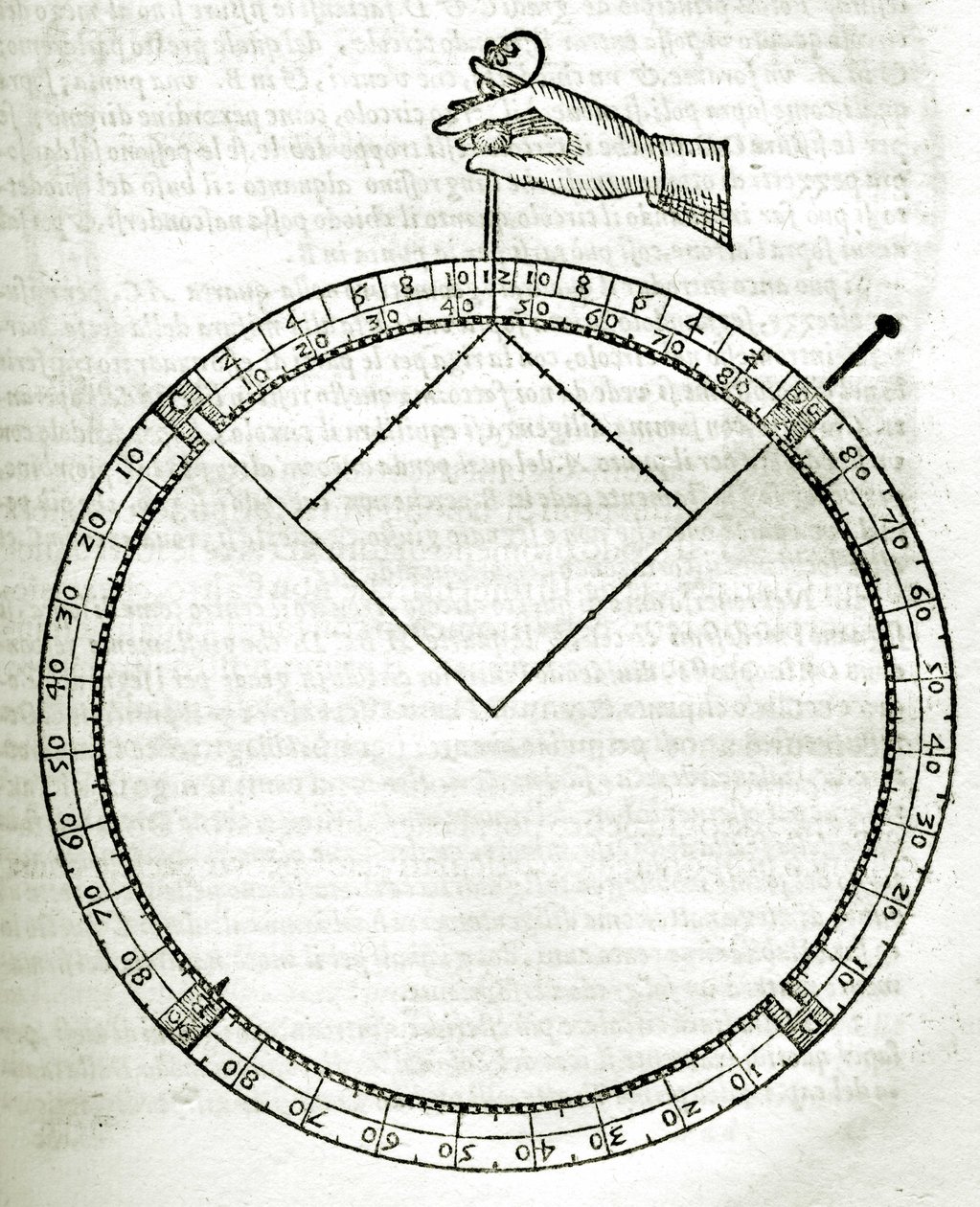 Tafel aus Armonia Astronomica et Geometrica, quattro trattati ne 
