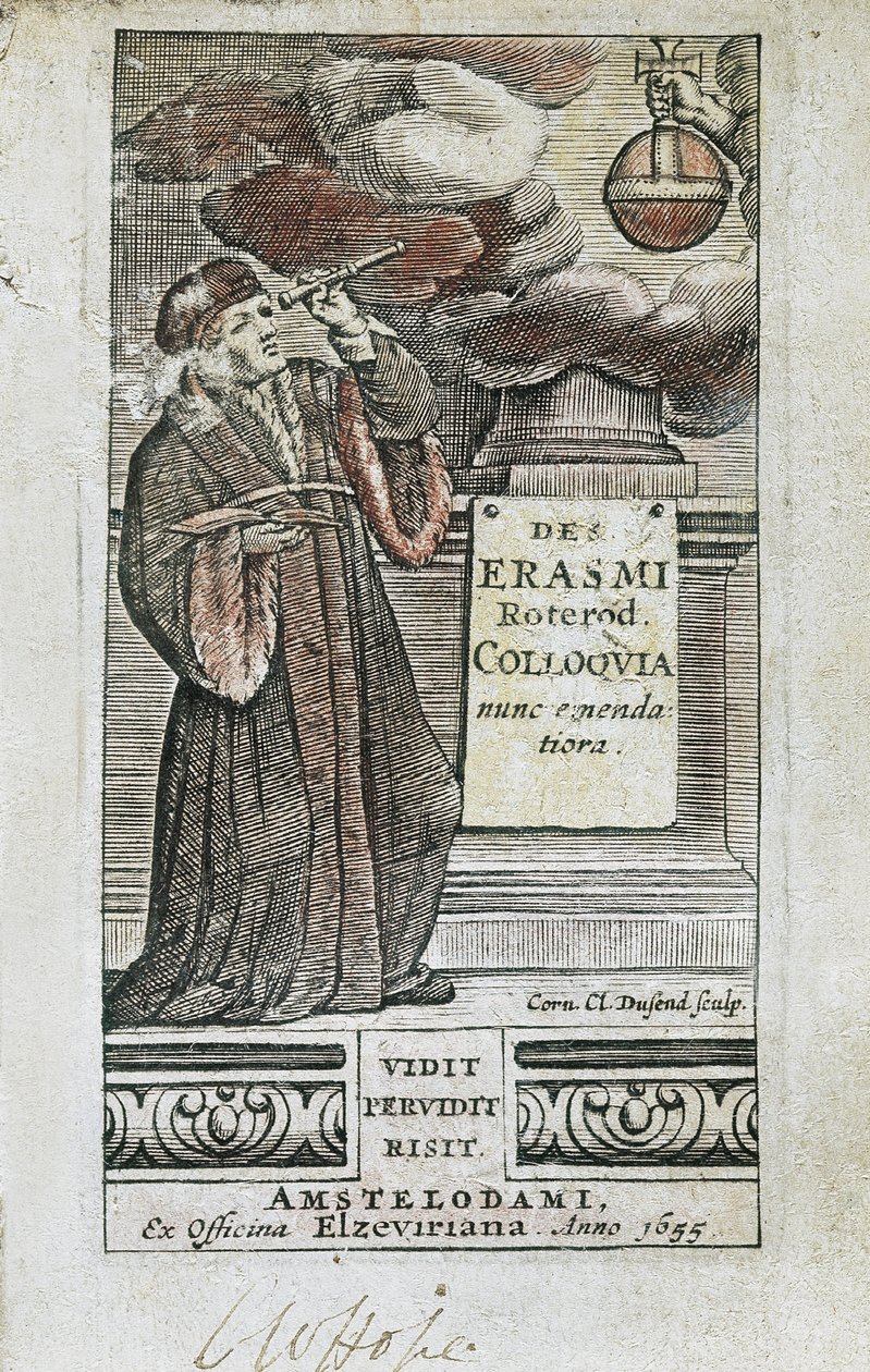 Porträt von Erasmus auf der Titelseite von 