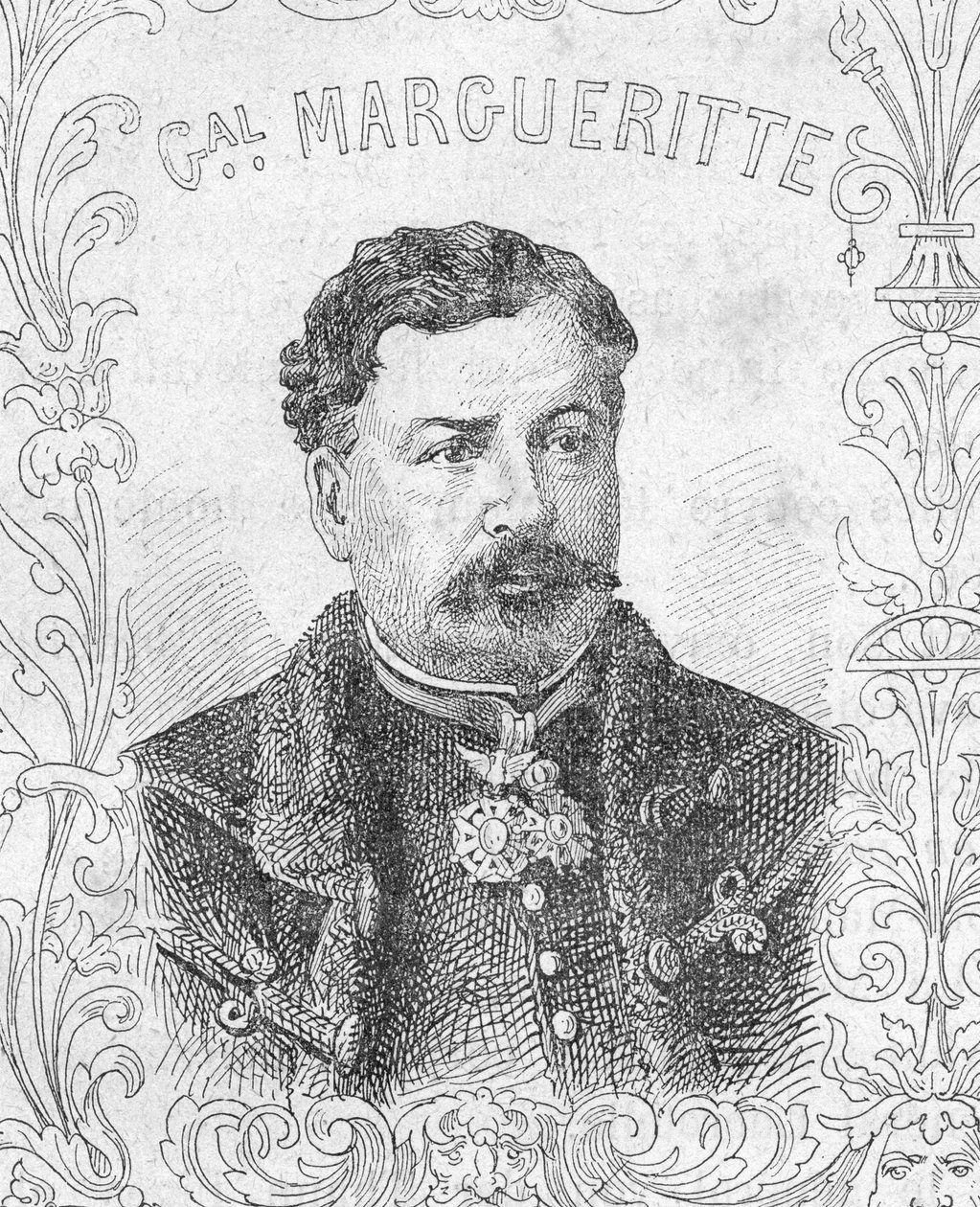 Porträt des französischen Generals Jean-Auguste Margueritte, Deutsch-Französischer Krieg von Unbekannter Künstler