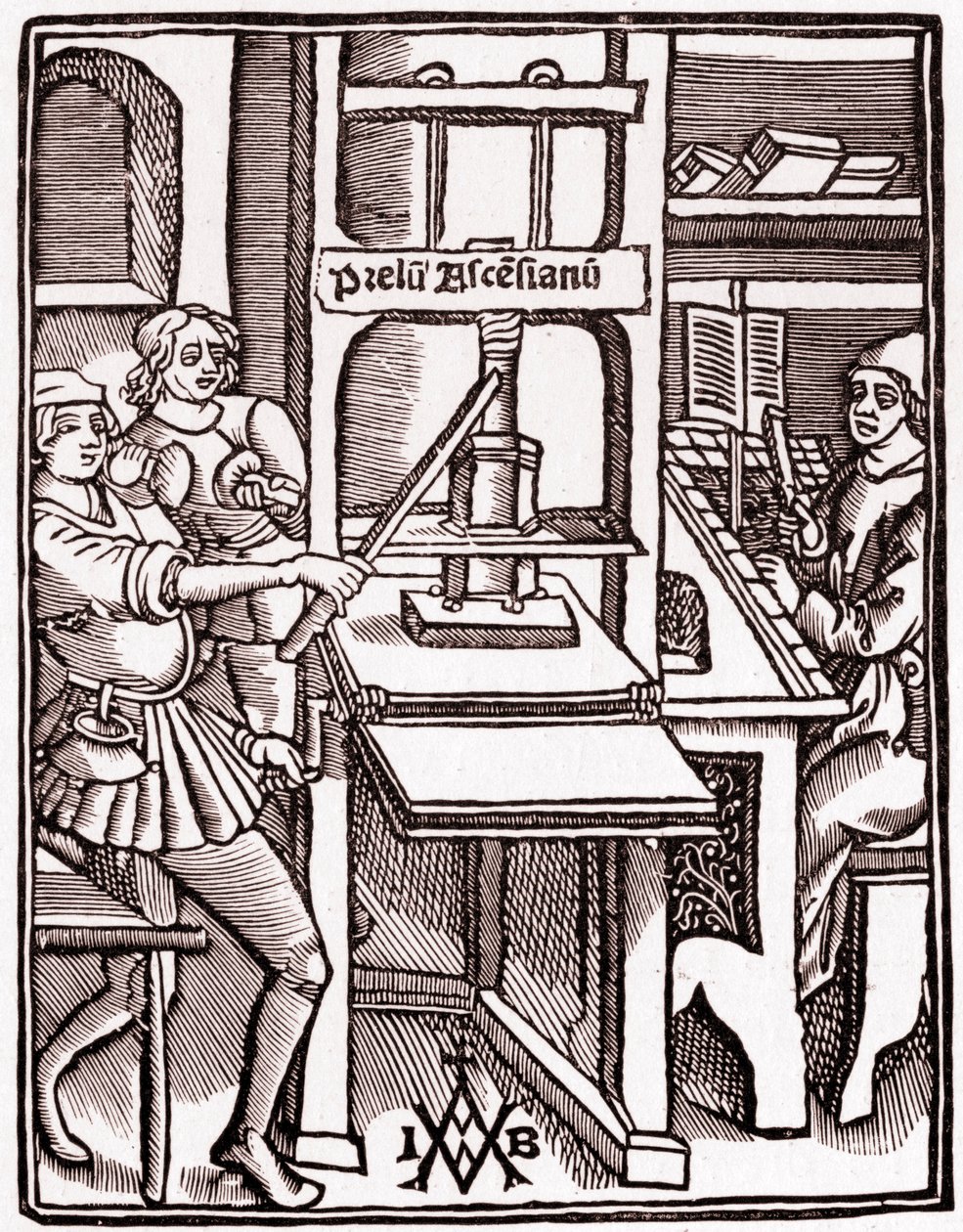 Druckerpresse 1511 von Unbekannter Künstler