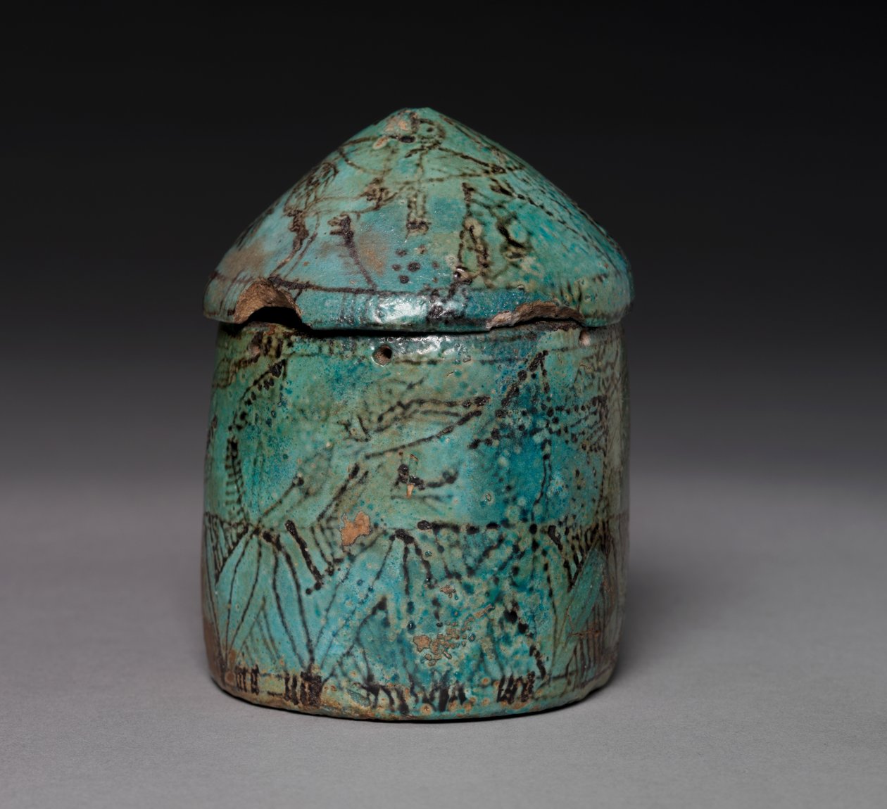 Pyxis mit Deckel, spätes Mittleres Reich bis frühes Neues Reich, ca. 1901-1525 v. Chr. von Unbekannt