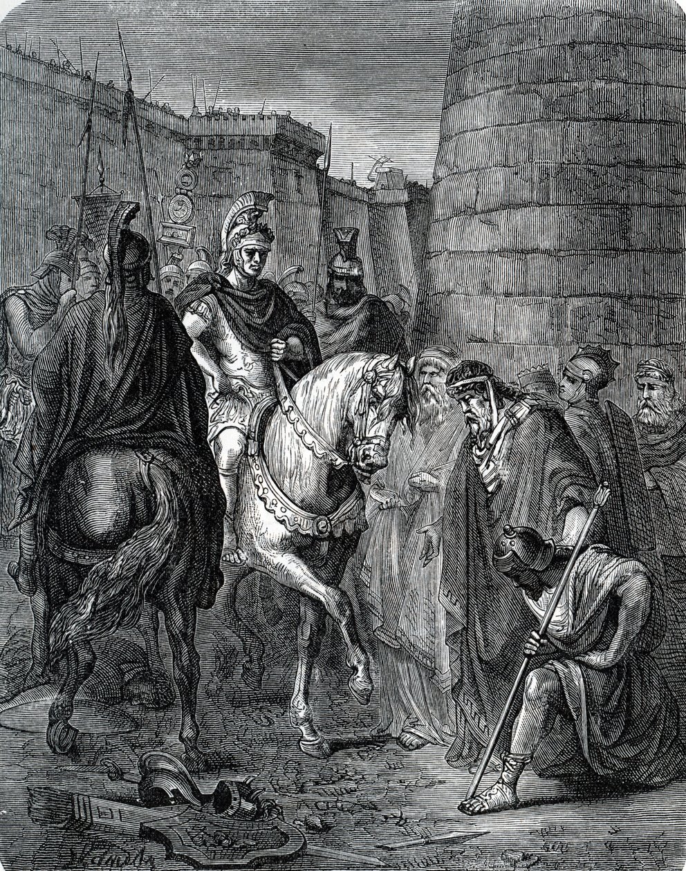 Quintus Caecilius Metellus Macedonicus (210-116 v. Chr.) in Griechenland nach der Schlacht von Scarpheia gegen die Achaier 147 v. Chr. von Unbekannter Künstler