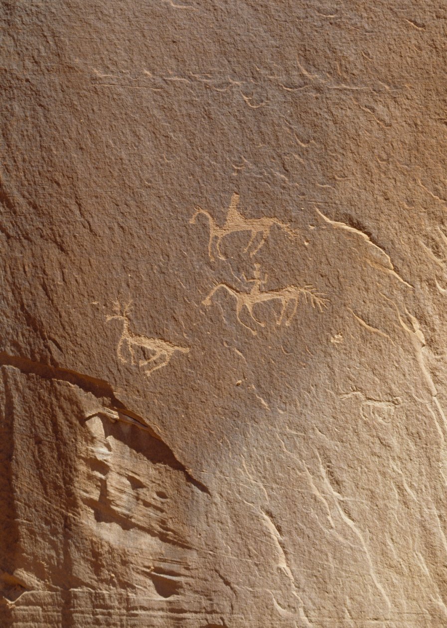 Felsgravuren, Ledge Ruin, Canyon de Chelly National Monument, Arizona, USA