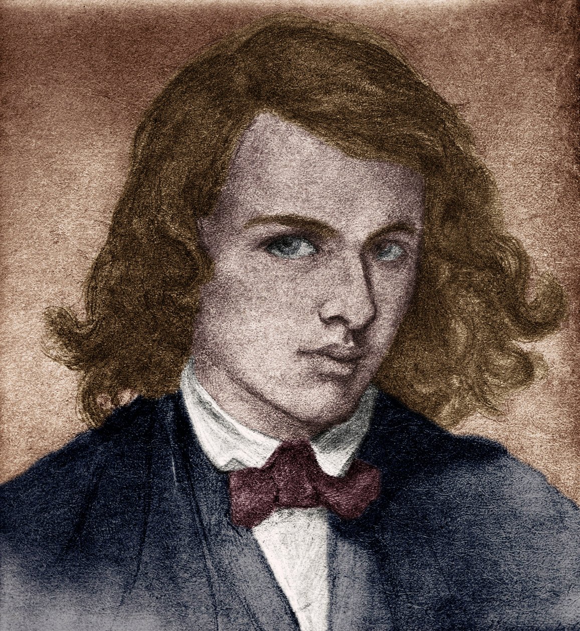 Rossetti, Dante Gabriel oder Gabriel Charles Dante Rossetti - Englischer Dichter, Maler und Übersetzer 1828-1882. Selbstporträt in jungen Jahren. von Unbekannter Künstler