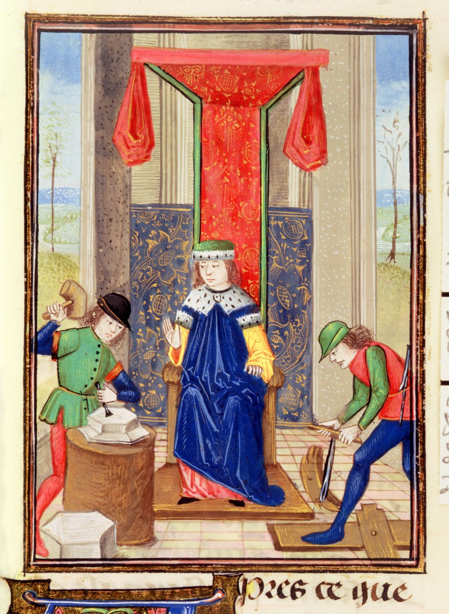 Roy 15 EII f.265 Meister, Zimmermann und Steinmetz, aus 