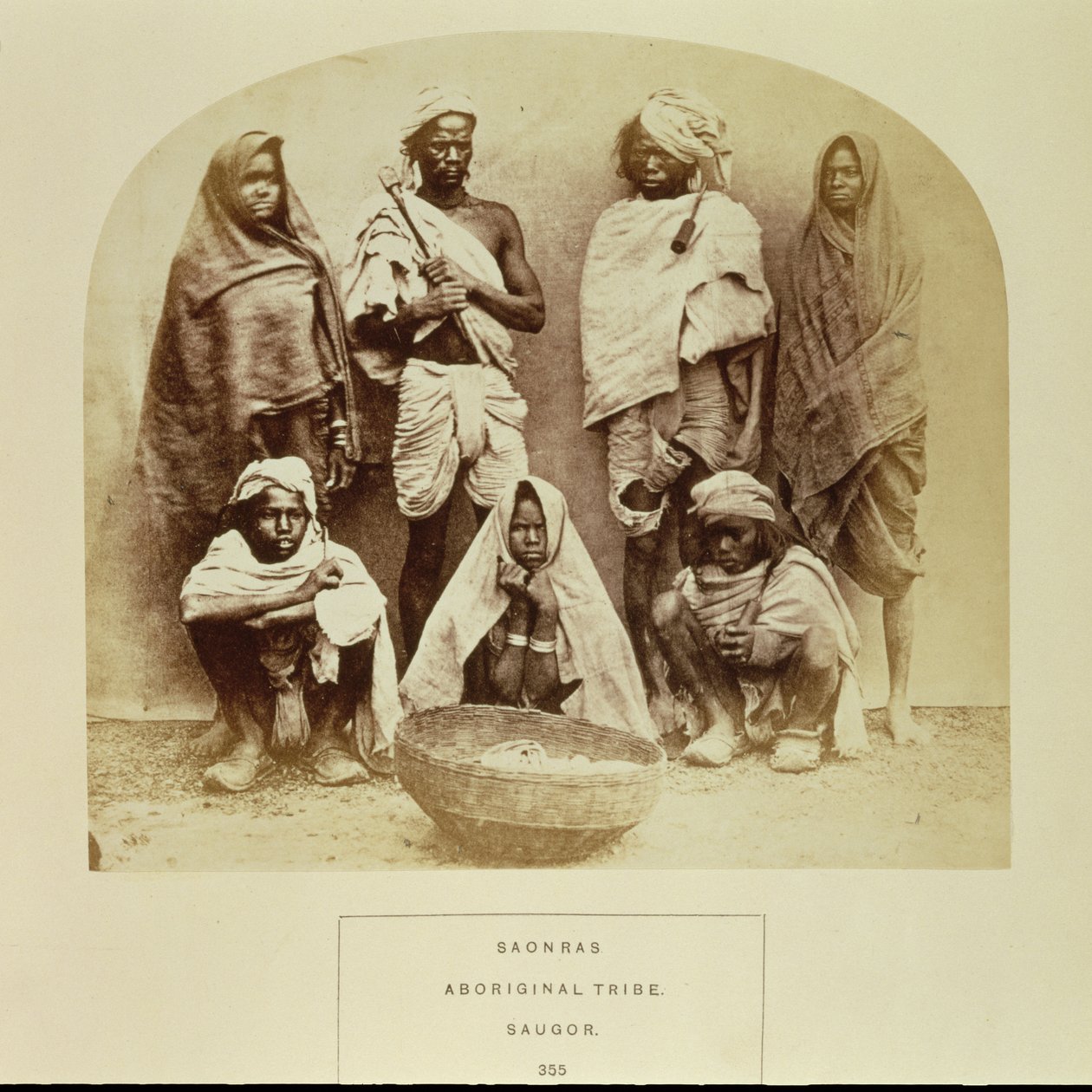 Saonras, ein Aborigine-Stamm aus Saugor, Zentralindien, Nr. 355 aus 