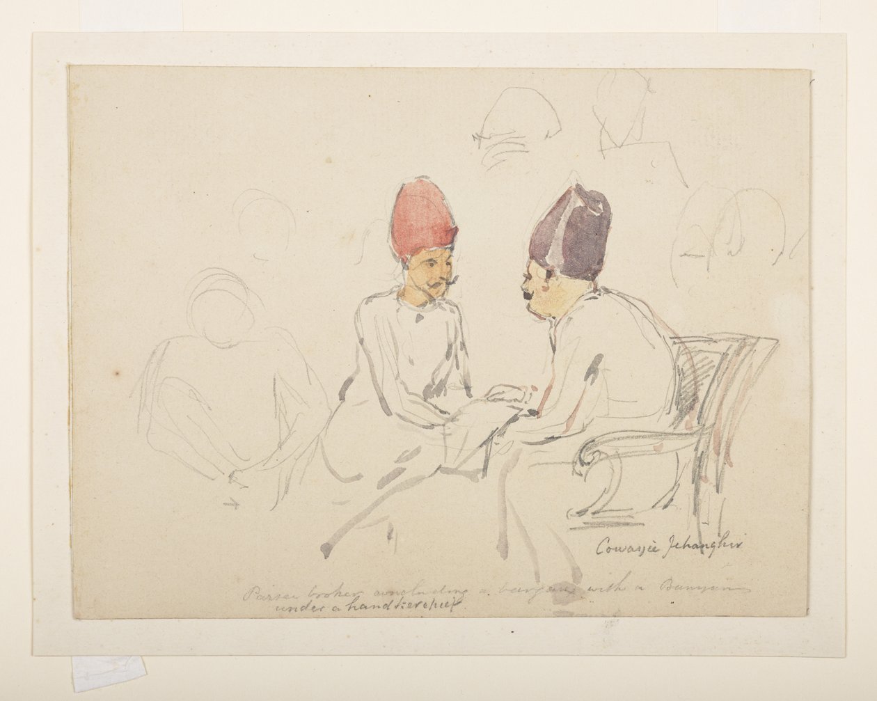 Skizze von Sir Cowasji Jehangir von Unbekannter Künstler