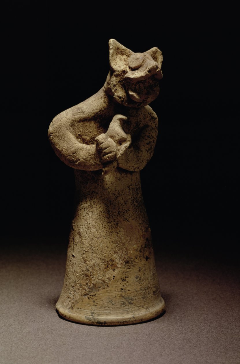 Statuette eines löwenköpfigen Dämons, Mesopotamien, ca. 5000-1000 v. Chr. (Terrakotta) von Unbekannt