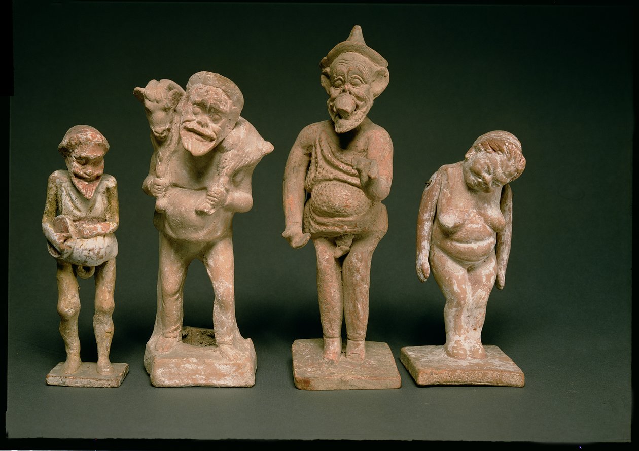 Statuetten von Schauspielern und Schauspielerinnen, hellenistisch, ca. 325-50 v. Chr. (Terrakotta) von Unbekannt
