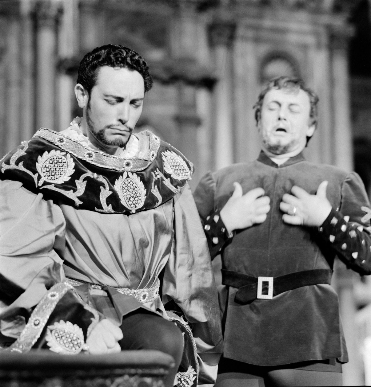 Teatro La Fenice: Otello - die Opernsänger Mario Del Monaco - Palazzo Ducale - Venedig - 1960 von Unbekannt