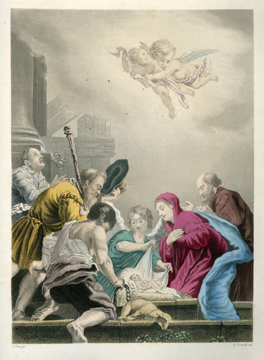Die Anbetung Christi - Bibel, Neues Testament von Unbekannter Künstler