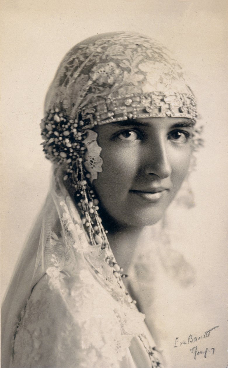 Die Herzogin Anna von Frankreich in Hochzeitskleidung von Unbekannter Künstler