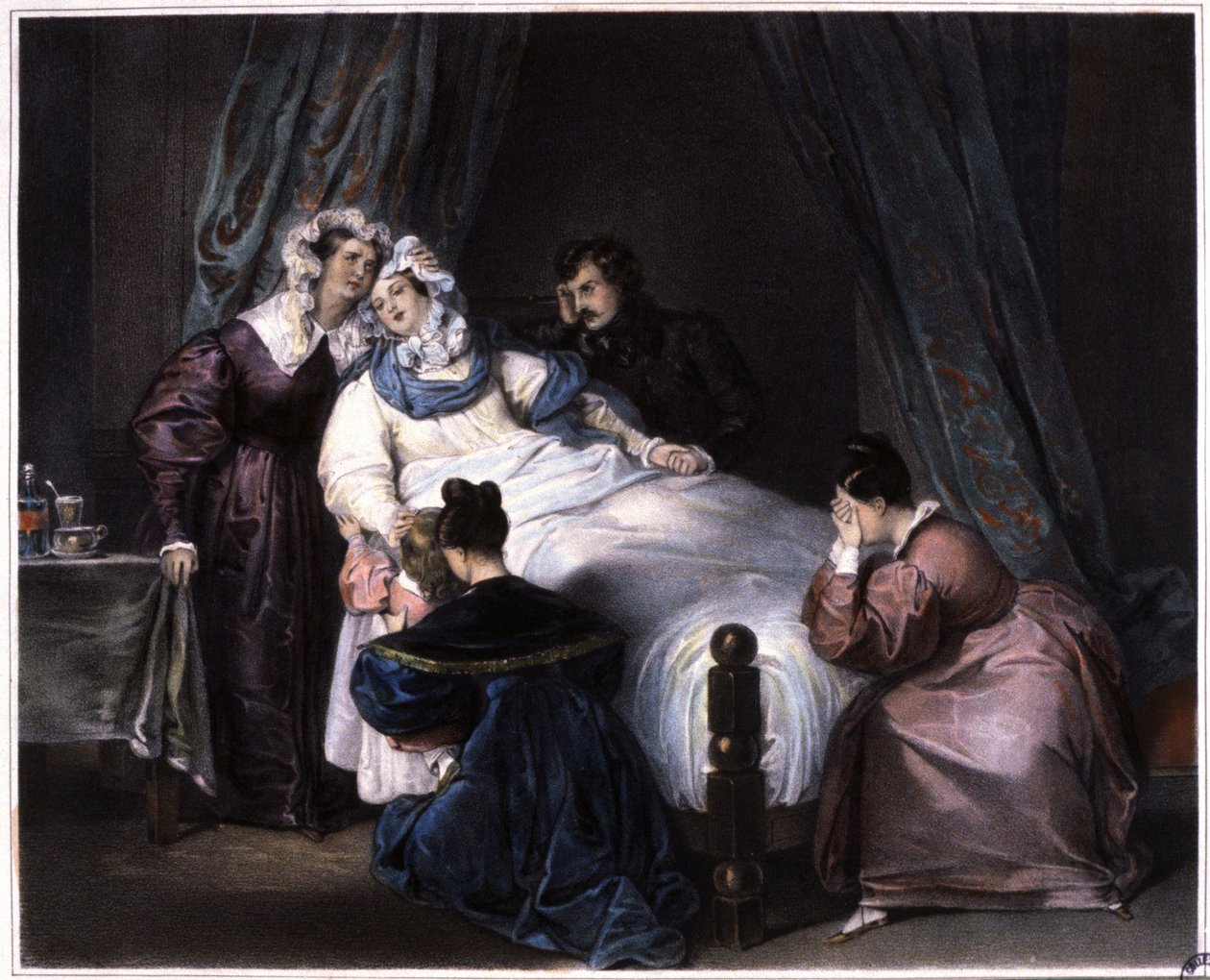 Der irreparable Verlust, sogar tot bei der Geburt, ca. 1840 von Unbekannter Künstler