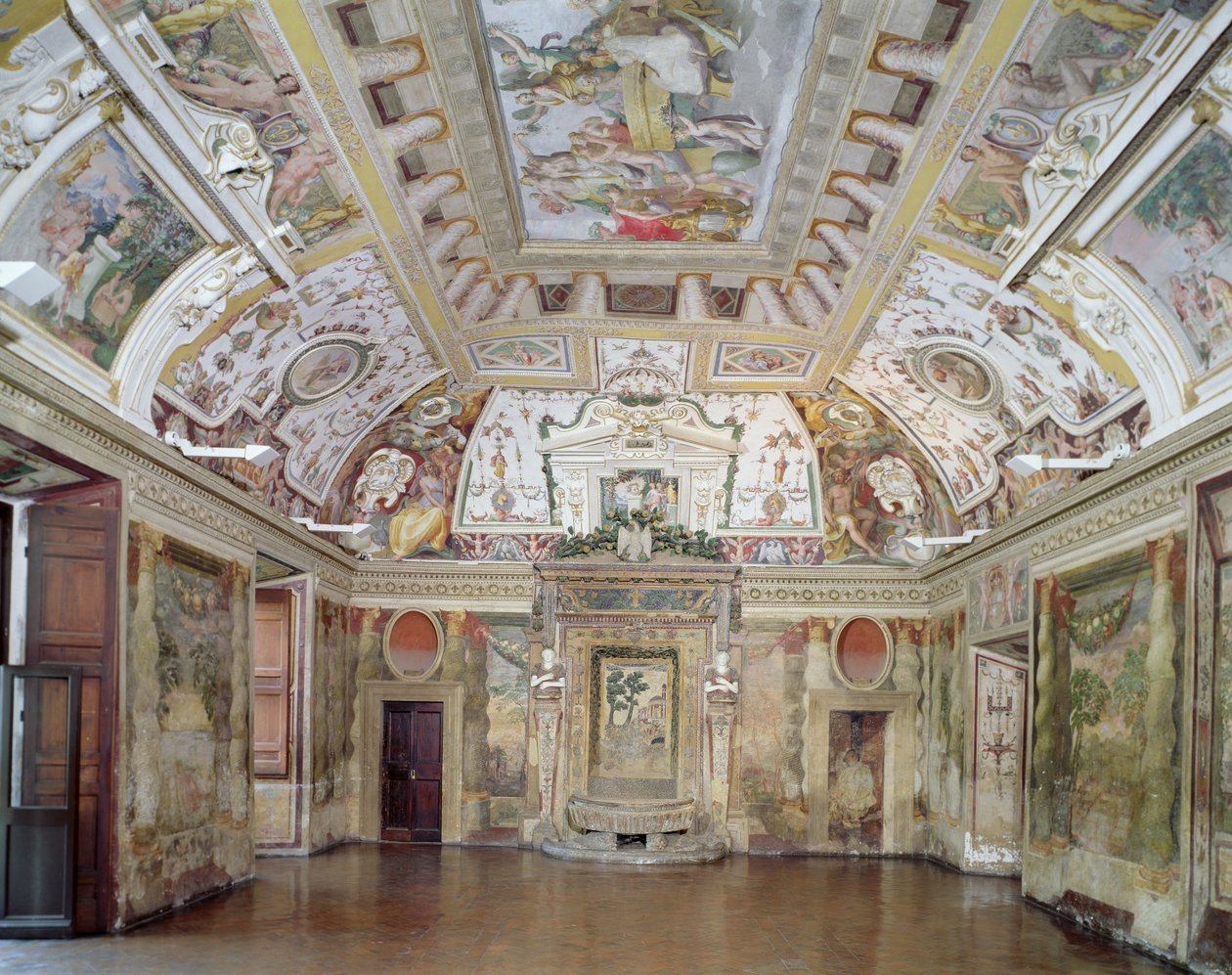 Der Hauptsalon, entworfen von Pirro Ligorio (ca. 1500-83) für Kardinal Ippolito II. d