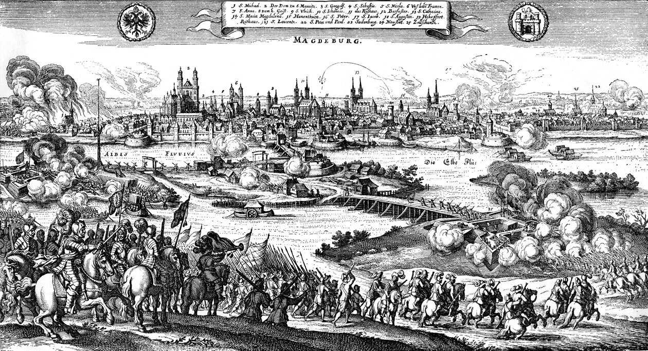 Die Besetzung von Magdeburg von Unbekannter Künstler