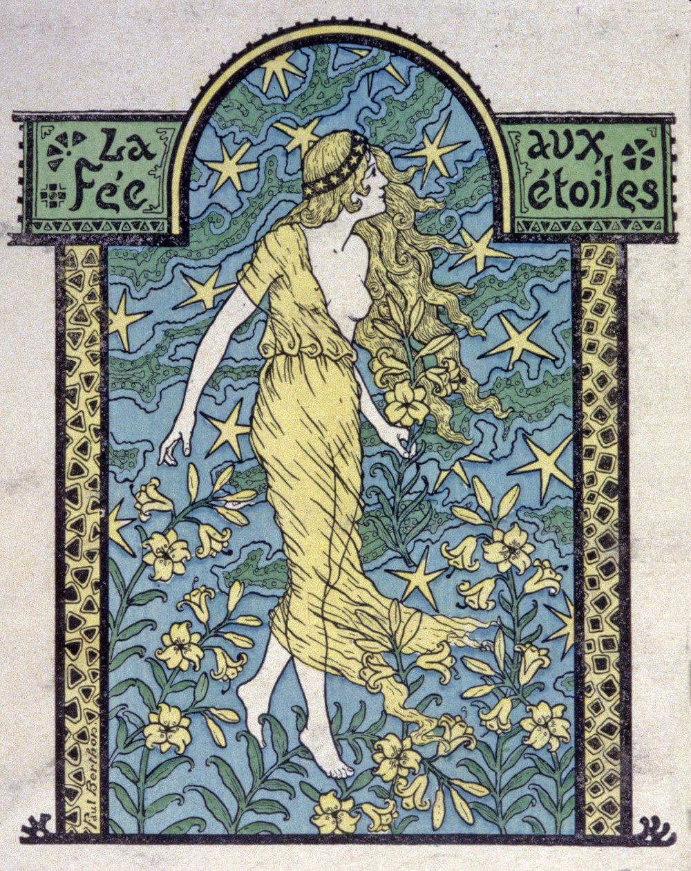 Die Sternenfee, um 1900 (Illustration) von Unbekannter Künstler