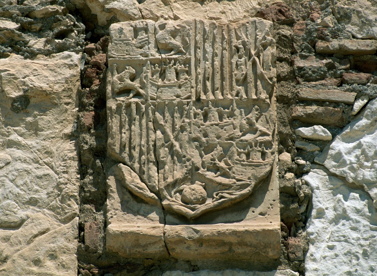 Turm der Hommage, die Alcazaba von Almeria, Andalusien. Detail. von William M. Timlin
